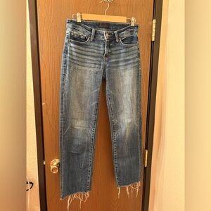 Buckle Black Women's Cropped Straight Blue Jeans